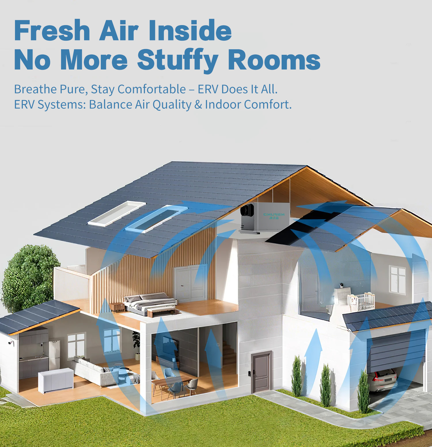 Where is the erv ventilation system suitable in Karakmur